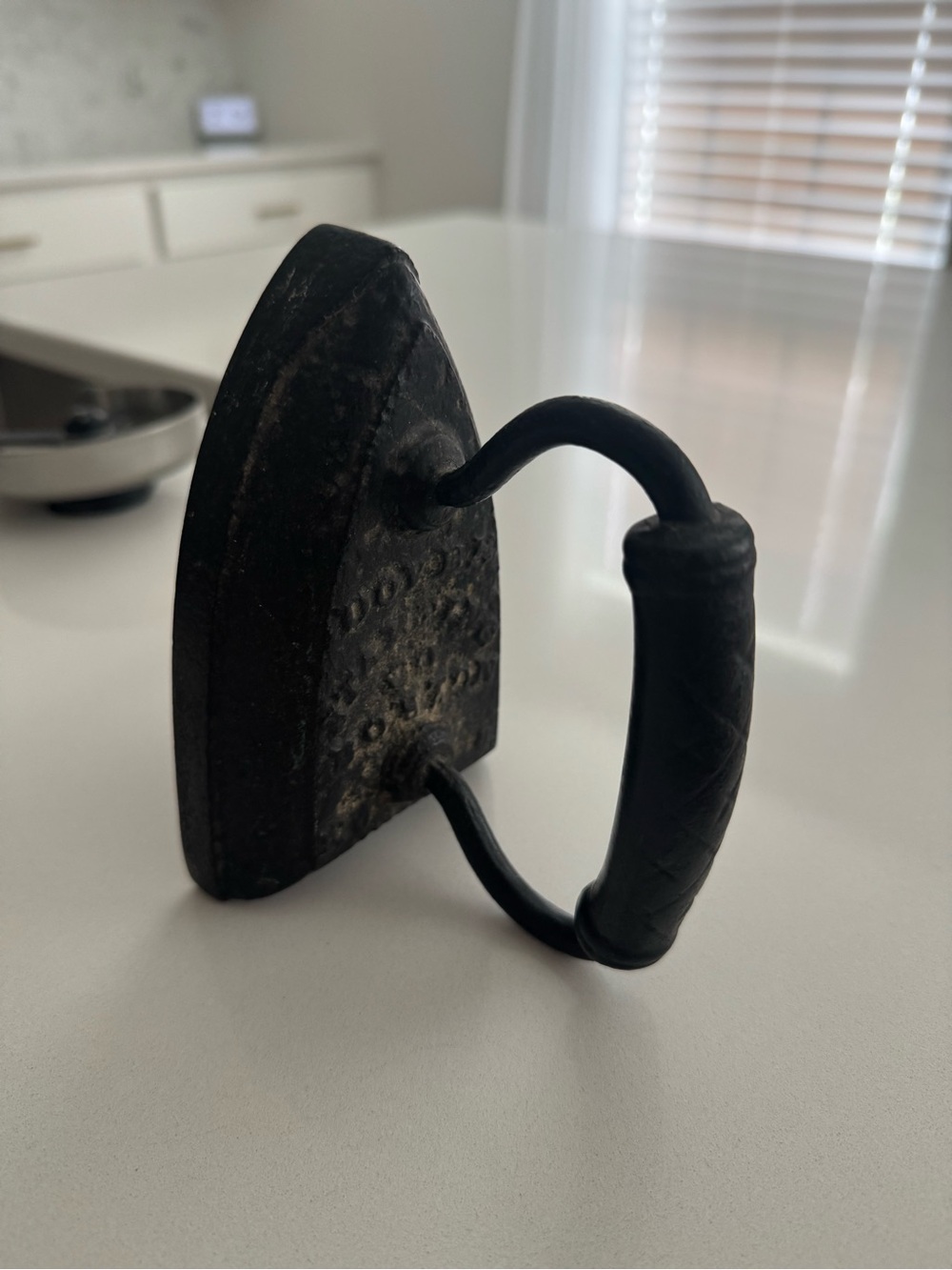 Antique Cast Iron Sad Iron - Black